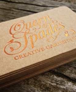 Danh thiếp giấy kraft vàng