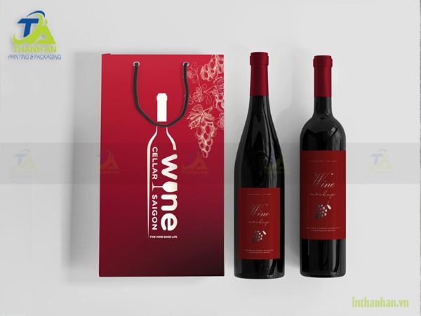 Túi giấy đựng rượu là lựa chọn được nhiều thương hiệu ưa chuộng
