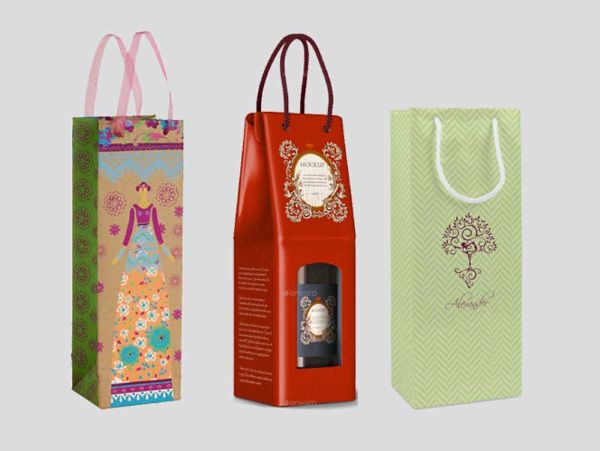 Thiết kế của túi giấy đựng rượu