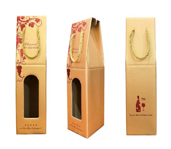 Mẫu 2 túi giấy đựng rượu tinh tế