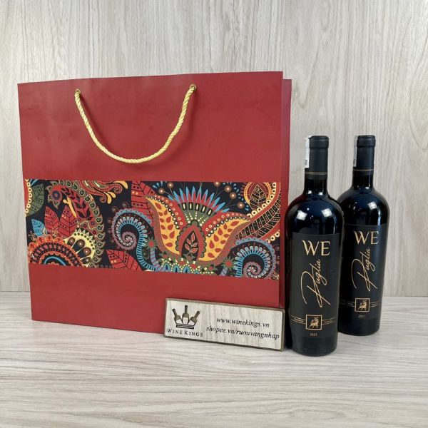 Mẫu 10 in túi giấy đựng rượu cao cấp