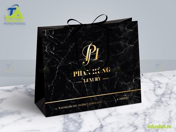 Túi giấy đựng trang sức Thiết kế túi giấy đựng trang sức giúp nâng cao nhận diện thương hiệu