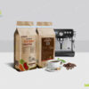 tui giay kraft dung cafe 4 canh