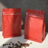 Túi zipper đựng cafe 250gr màu đỏ
