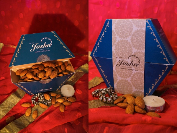 Hộp giấy đựng hạt điều Mẫu hộp giấy gia công họa tiết tinh xảo