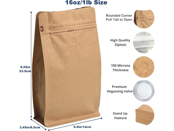 Túi giấy đựng cà phê giá sỉ, miễn phí thiết kế Hình ảnh in ấn sắc nét, màu chuẩn so với thiết kế