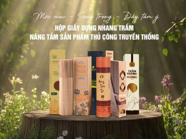 Hộp giấy đựng nhang trầm
