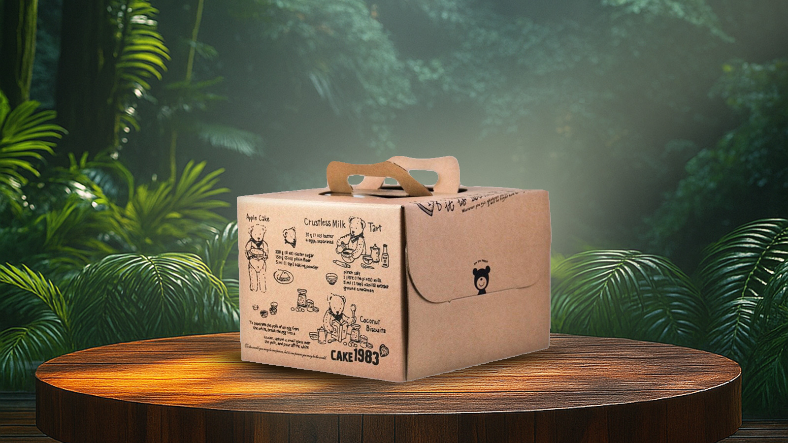 Hộp giấy đựng bánh kem Hộp đựng bánh kem được in ấn, thiết kế theo yêu cầu