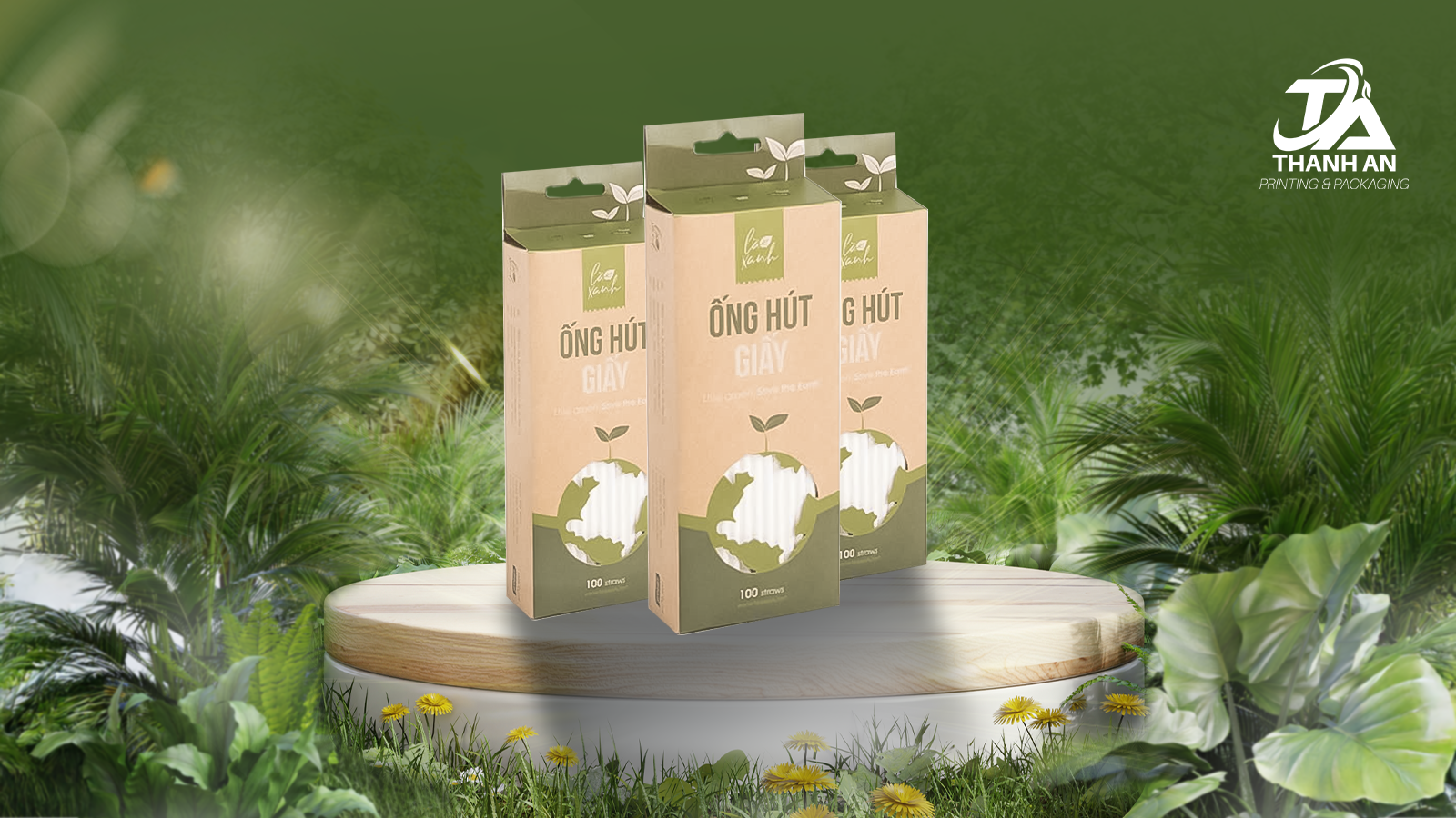 Hộp đựng ống hút giấy Hộp giấy đựng ống hút giấy đảm bảo độ cứng - độ kín - độ ổn định