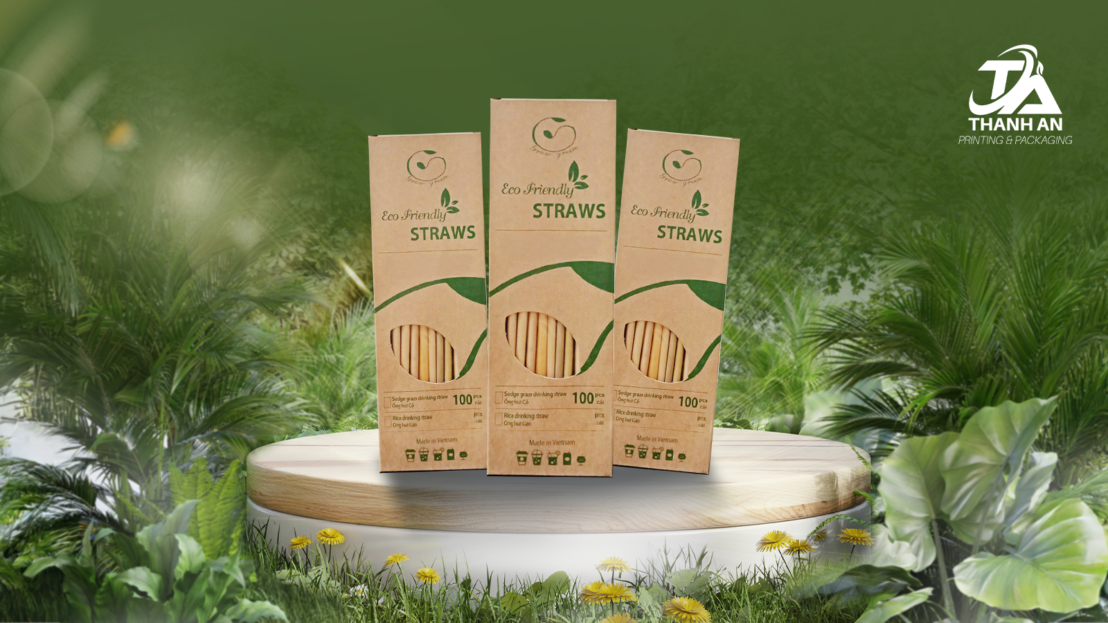 Hộp đựng ống hút giấy In Thanh An – Đối tác in hộp đựng ống hút giấy chuyên nghiệp