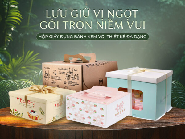 Hộp giấy đựng bánh kem