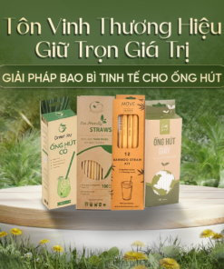 Hộp đựng ống hút giấy