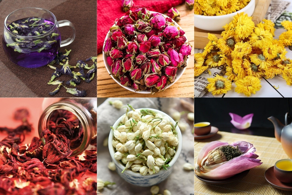 Kinh doanh kết hợp các loại hoa với nhau để tạo ra những công thức trà độc đáo