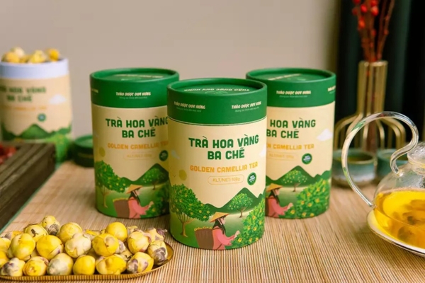 Thiết kế dạng hộp giúp bảo quản và giữ trọn hương vị trà hoa khô