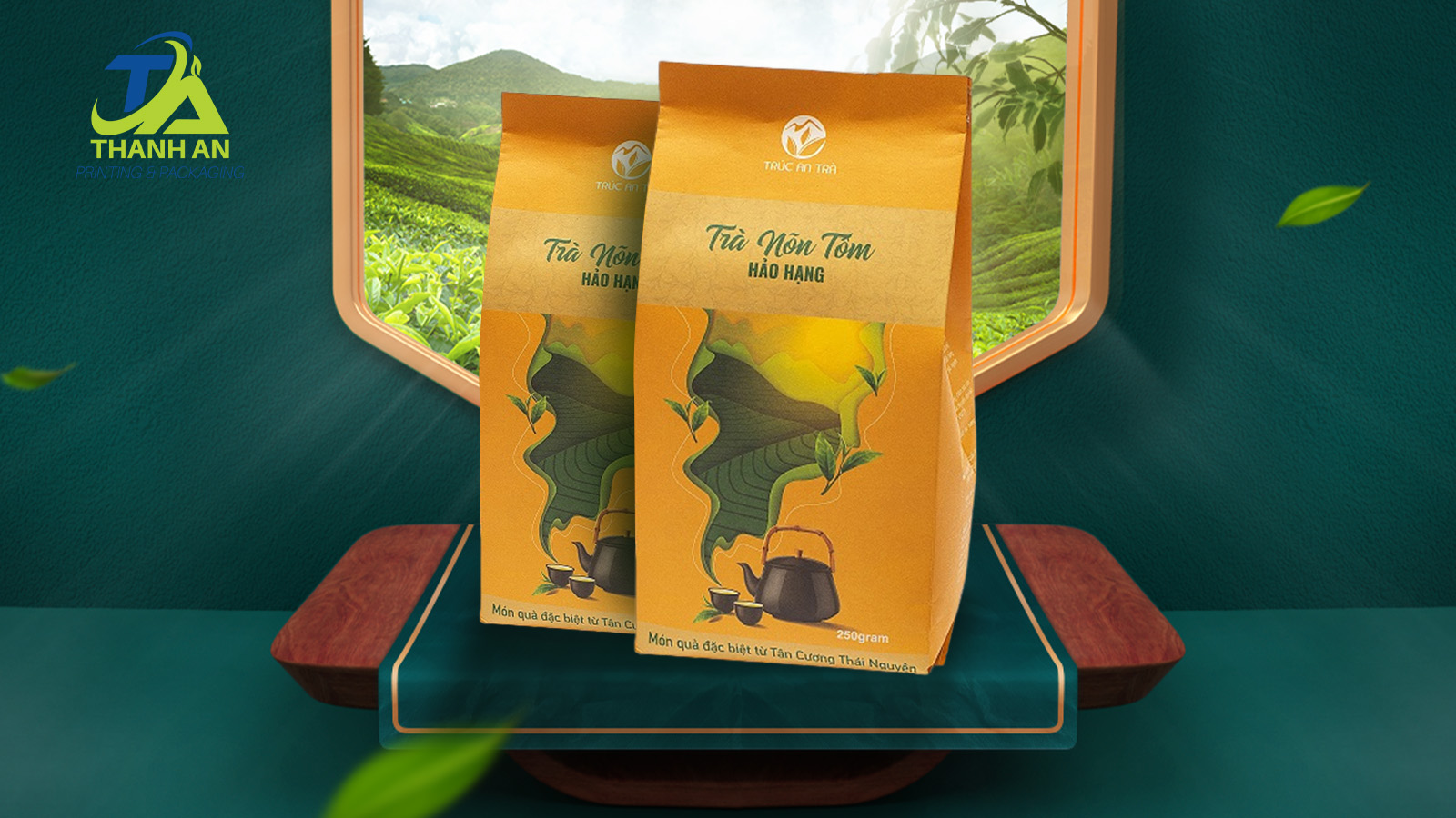 Bao bì đựng trà nõn tôm ghép màng nhôm Bao bì là yếu tố quyết định chất lượng sản phẩm