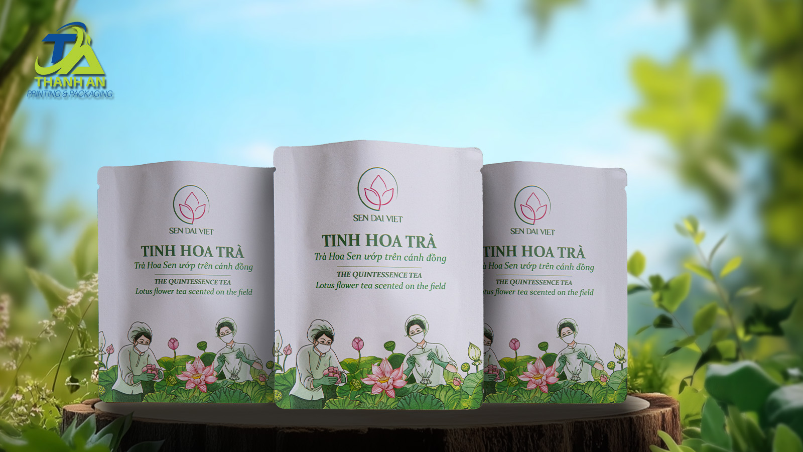 Bao bì đựng trà thảo mộc – Giải pháp đóng gói đẹp và chuyên nghiệp từ In Thanh An Ưu tiên chất lượng bao bì là yếu tố tiên quyết tại In Thanh An
