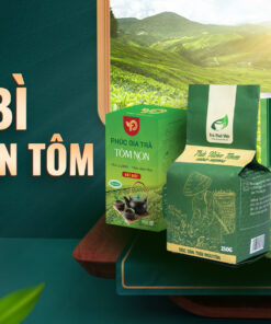 Bao bì đựng trà nõn tôm ghép màng nhôm