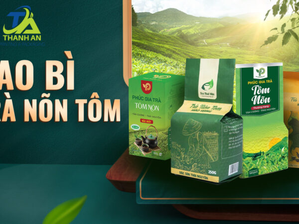 Bao bì đựng trà nõn tôm ghép màng nhôm