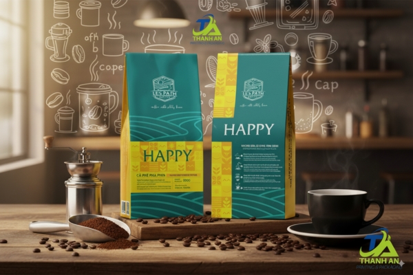 Bao bì cà phê đẹp, hiện đại, bảo quản sản phẩm lâu dài