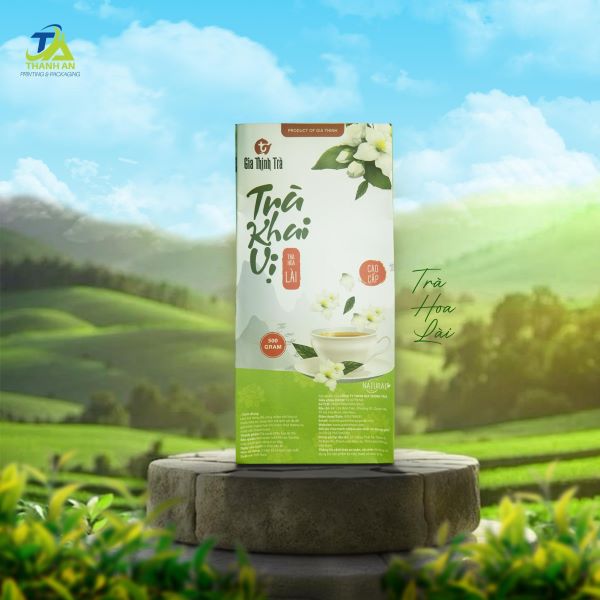 Mẫu bao bì trà được thiết kế bởi In Thanh An