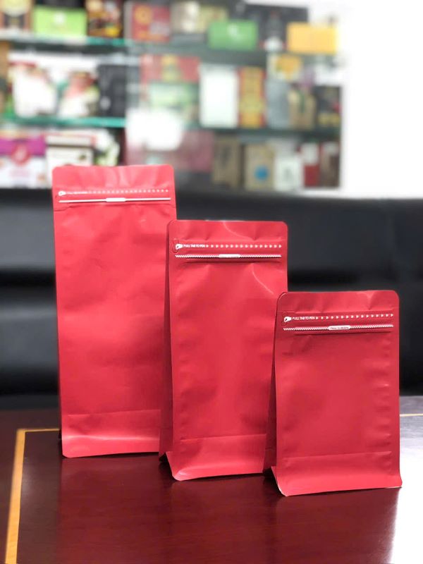 Kích thước bao bì cafe phổ biến cập nhật mới nhất Túi Zipper mẫu có màu