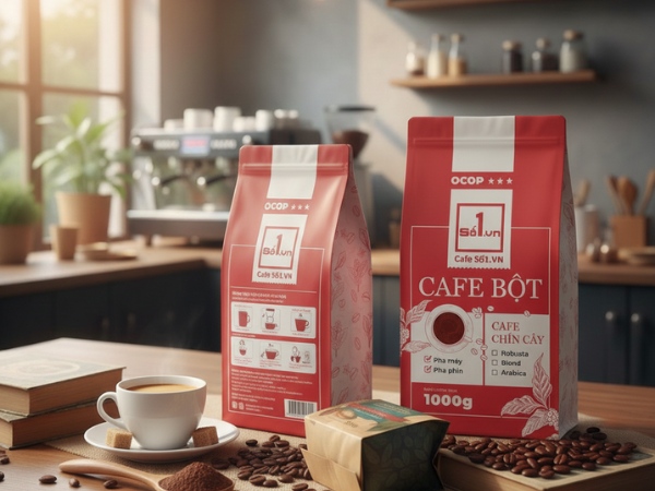 Xưởng sản xuất bao bì cafe chất lượng - In Thanh An Mẫu bao bì đựng cà phê bột