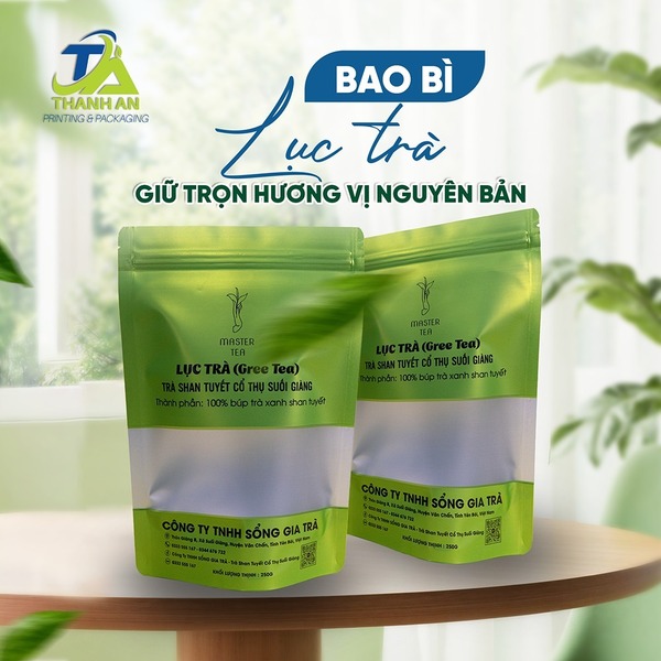 Các loại bao bì của hộp trà thu hút khách hàng và tạo dấu ấn Túi zipper đựng trà giúp người dùng thấy rõ sản phẩm bên trong