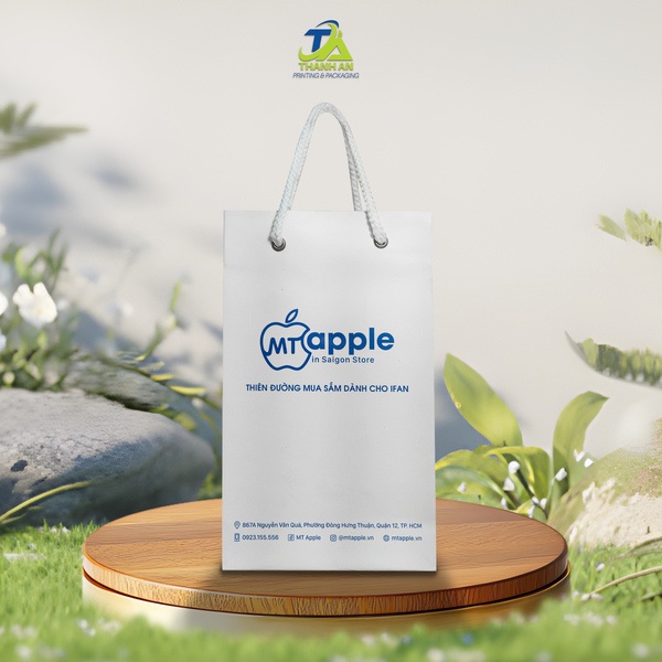 10+ mẫu in túi giấy đựng điện thoại giúp nâng tầm thương hiệu Nội dung in ấn đầy đủ thông tin, thông điệp ngắn gọn
