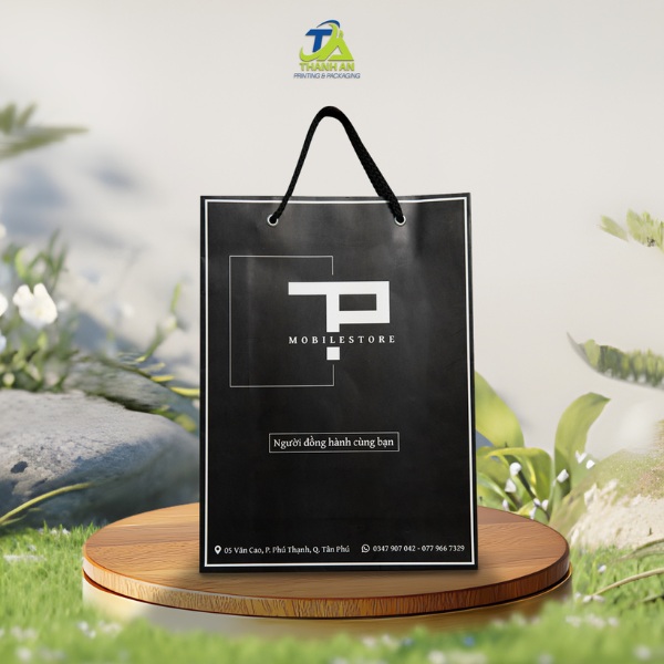 10+ mẫu in túi giấy đựng điện thoại giúp nâng tầm thương hiệu Túi giấy đựng điện thoại in logo thương hiệu nổi bật