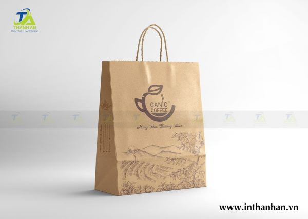 Túi giấy kraft nâu vẻ đẹp mộc mạc, thân thiện môi trường và phù hợp nhiều phong cách thương hiệu khác nhau