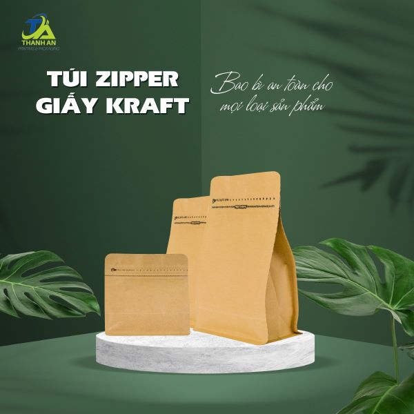 Túi zipper là gì? Phân loại và công dụng của túi Zipper Túi zipper giấy Kraft đang là xu hướng của ngành bao bì