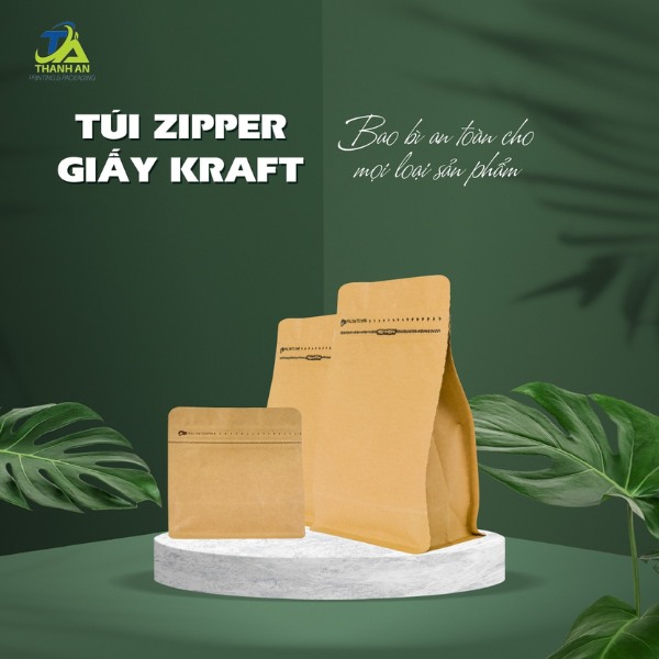 Cách chọn kích thước túi zipper phù hợp cho mọi nhu cầu Giấy Kraft thuộc nhóm chất liệu thân thiện với môi trường