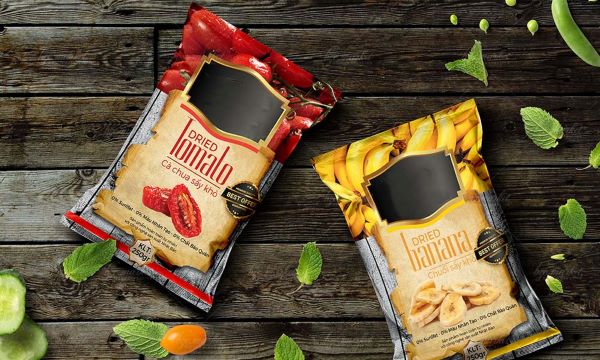 10+ bao bì trái cây sấy thu hút độc đáo, chuẩn xuất nhập khẩu Mẫu 1 bao bì trái cây sấy