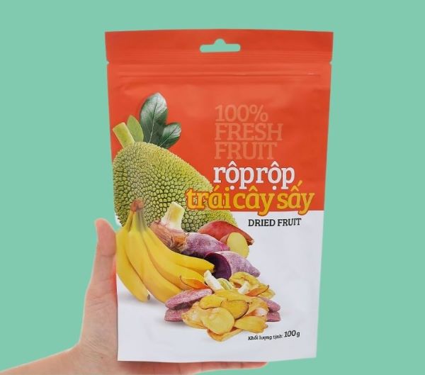 10+ bao bì trái cây sấy thu hút độc đáo, chuẩn xuất nhập khẩu Mẫu 7 bao bì trái cây sấy