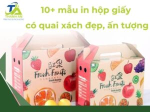 In hộp giấy có quai xách đẹp và ấn tượng tại In Thanh An