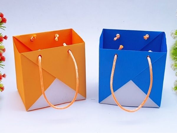 Hướng dẫn cách làm túi giấy đựng quà tặng đẹp, đơn giản tại nhà Làm túi giấy kiểu hộp đứng để đựng quà sang trọng